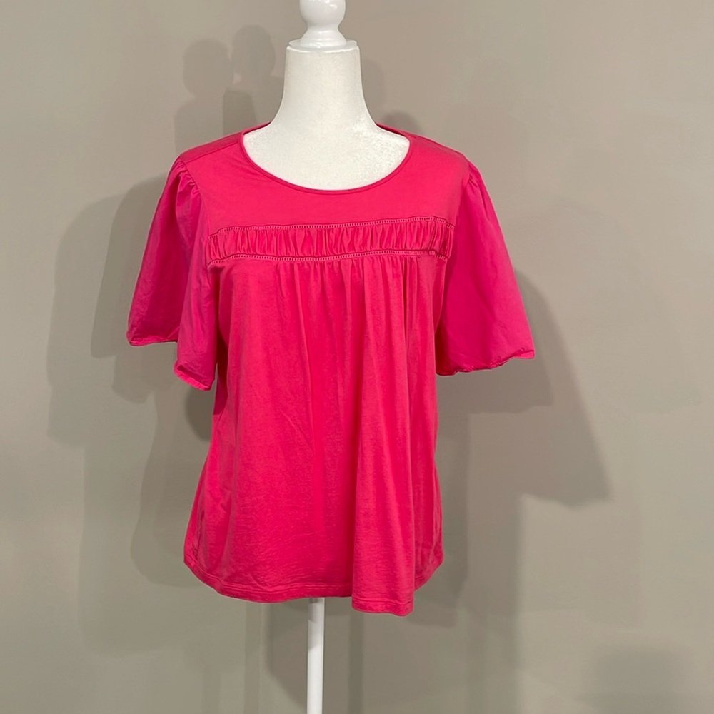 Loft Short Sleeve Mixed Media TShirt - never worn!